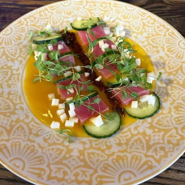 Chili and Lime Tuna Crudo.